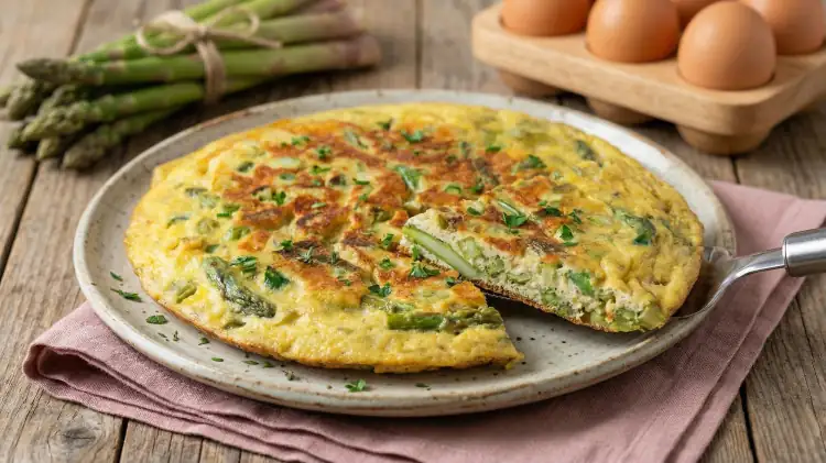 The secret to a fluffy, fluffy asparagus omelette: you'll never go wrong!