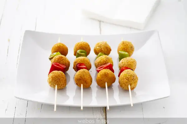 Tuna croquette skewers