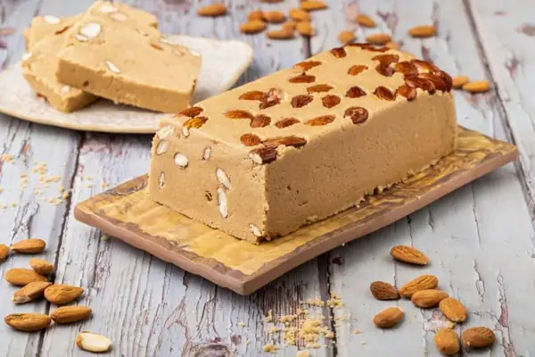 Tahini Halva with Almonds (Recipe)