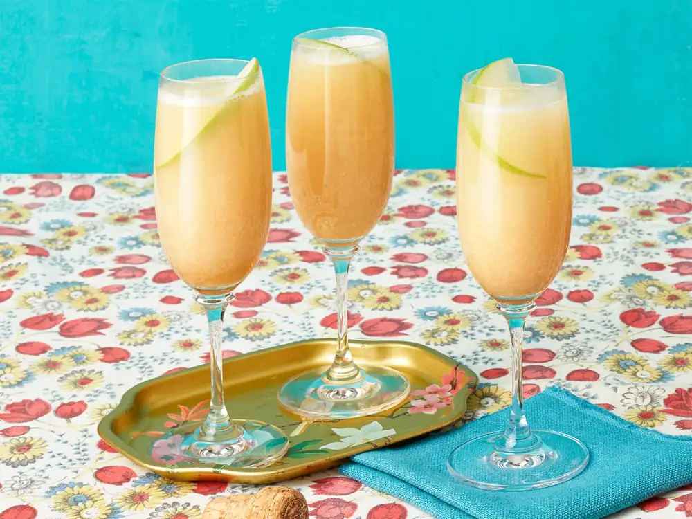 Caramel Apple Cider Mimosas