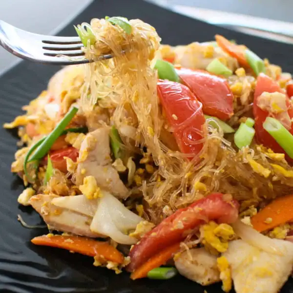 Glass Noodle Stir-Fry (pad woon sen) Recipe & Video Tutorial
