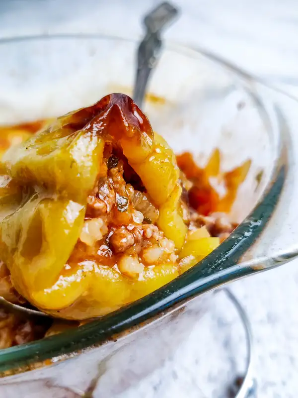 Best Classic Baked Stuffed Peppers with Ground Beef and Rice (Punjene Paprike)
