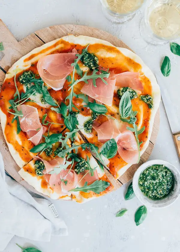Pizza from the barbecue