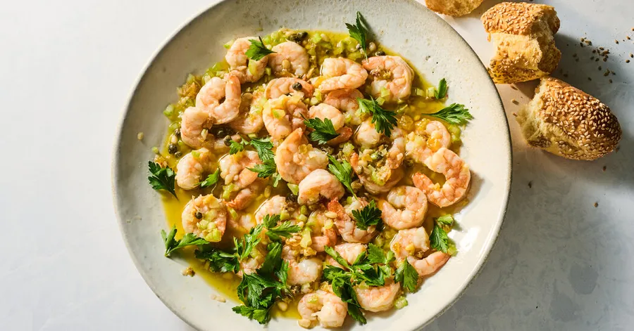 Citrus Shrimp With Capers and Celery Recipe • 5★ • 40 min