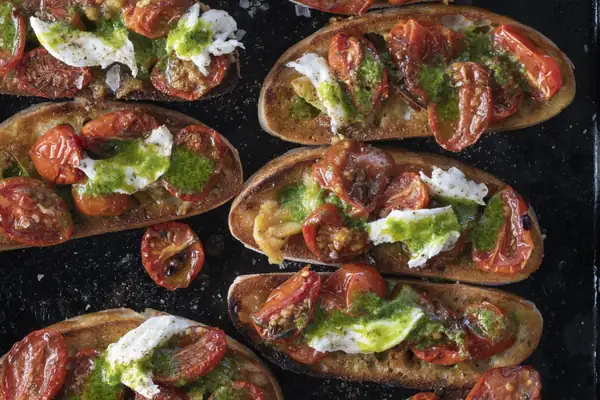 Slow-Roasted Tomato Bruschetta