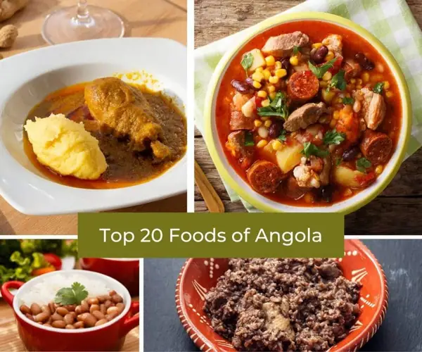 Los 20 alimentos más populares de Angola