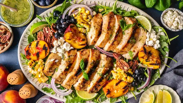 How to Turn Summer Produce into the Best Grilled Chicken Salad Ever!