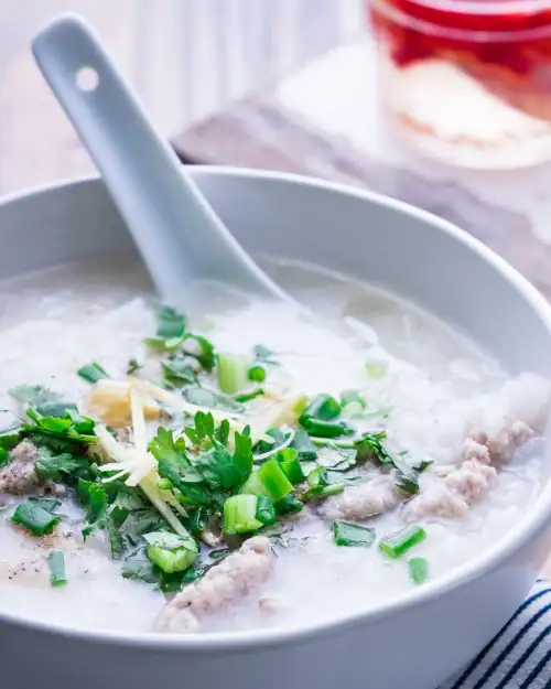 Thai Pork and Rice Soup