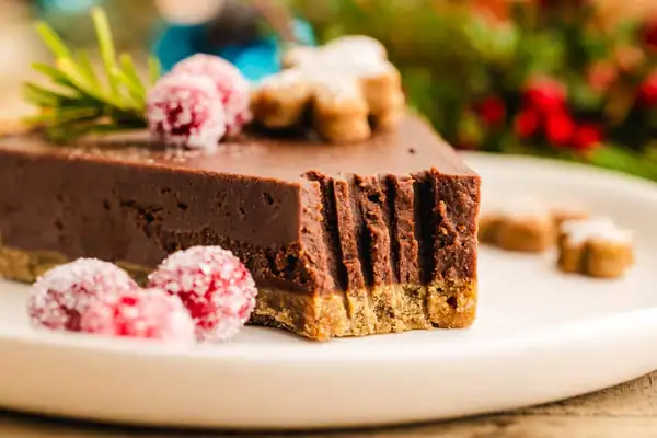 Gingerbread Cookie Chocolate Tart (Christmas Dessert)