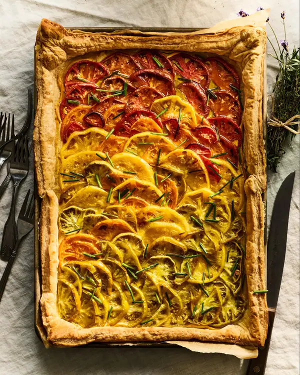 Tomato Tart With Mustard and Herbs Recipe