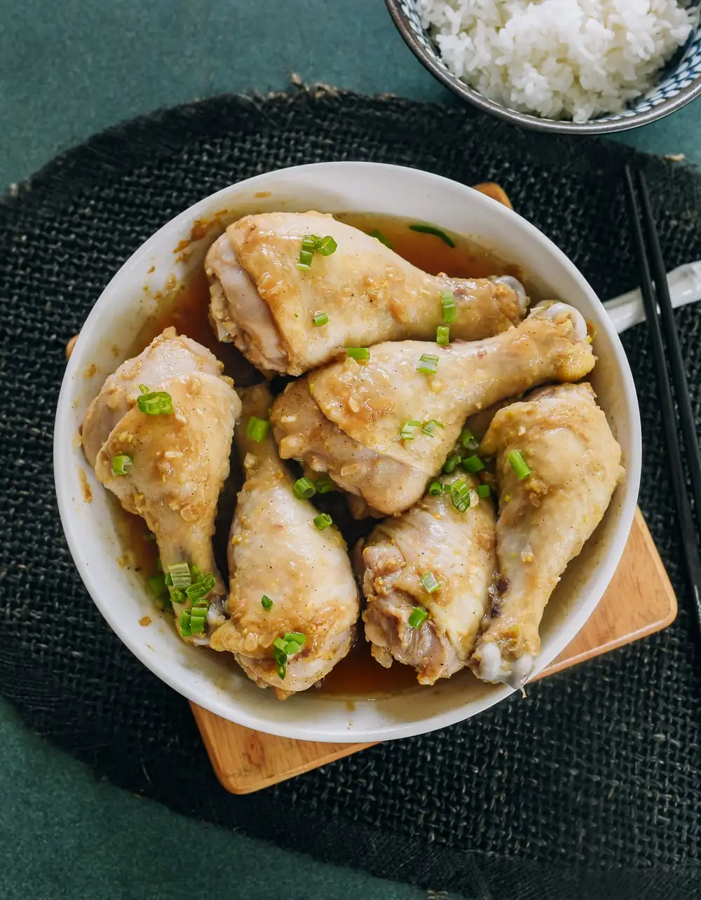 Room temperature drumsticks steam evenly with sand ginger