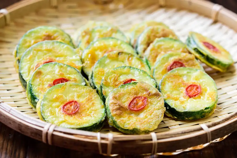 Hobak Jeon (Pan-fried Zucchini in Egg Batter)