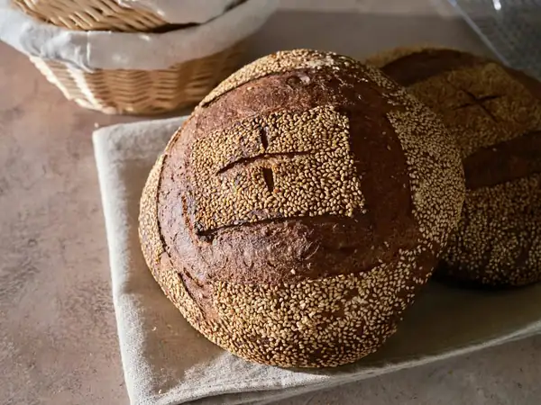 Scalded Buckwheat and Malt Sourdough Bread