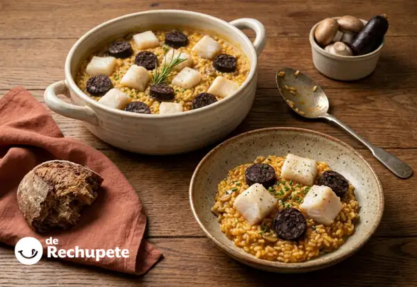 Catalonia's Arròs del Paraigüer Pairs Salt Cod and Black Sausage in a Forest Cazuela