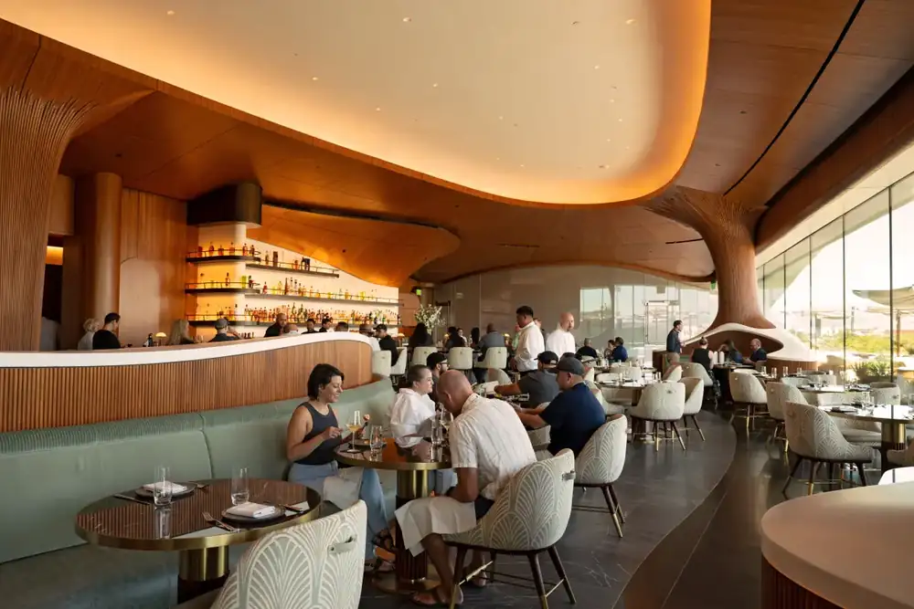 Inside Skywalker Grill, the Lucas Museum's rooftop restaurant that is already impossible to book