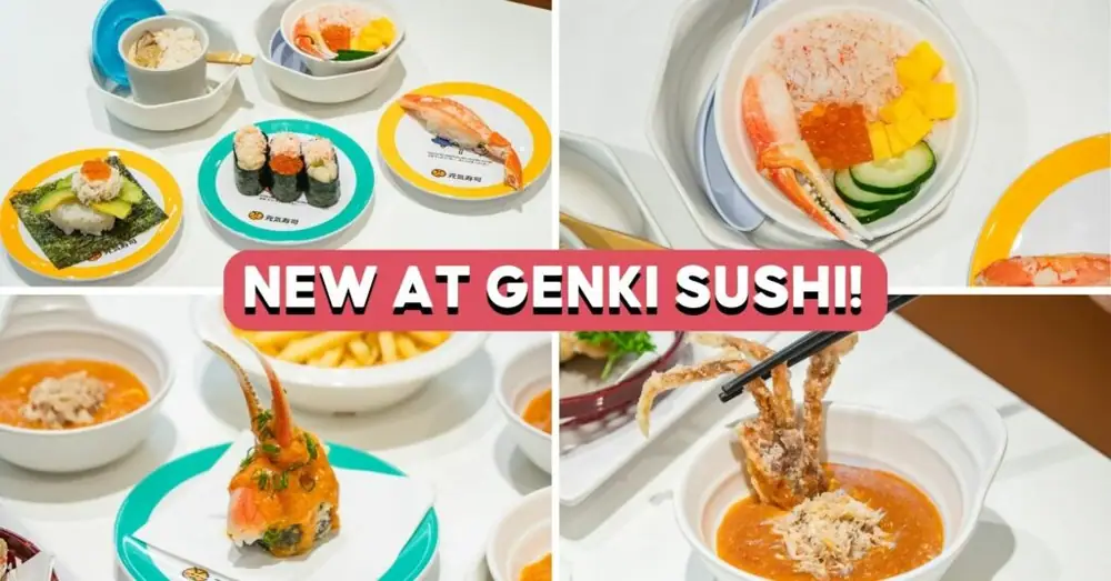 Genki Sushi Has New Snow Crab Series, With Chilli Crab Dishes For National Day