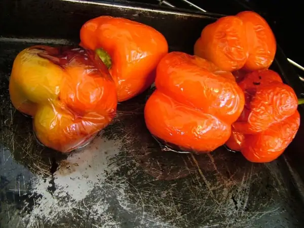 Cómo asar pimientos rojos (asar pimientos)