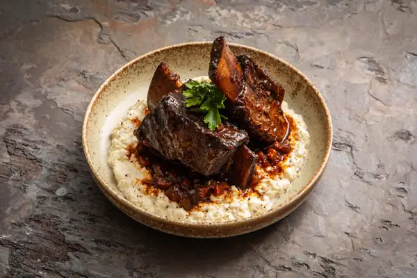 Marmite-Braised Beef Short Ribs with Celeriac Purée