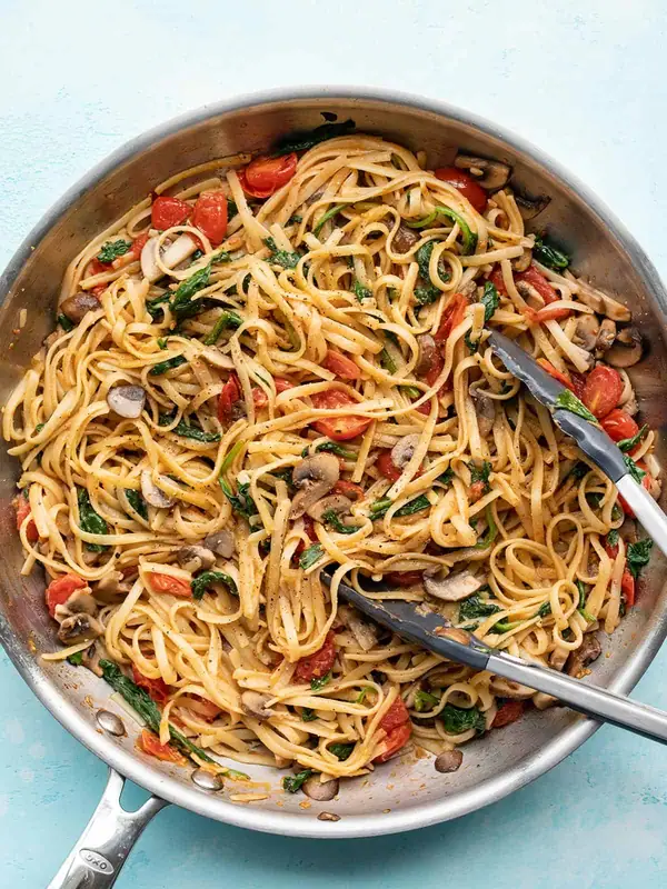 Quick Veggie Pasta - Vegetarian or Vegan