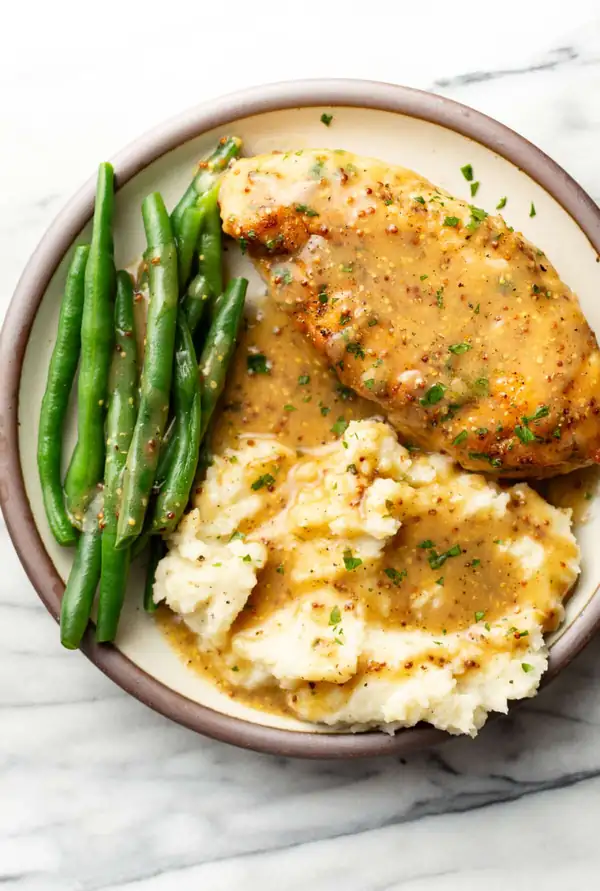 Pollo fácil con miel y mostaza