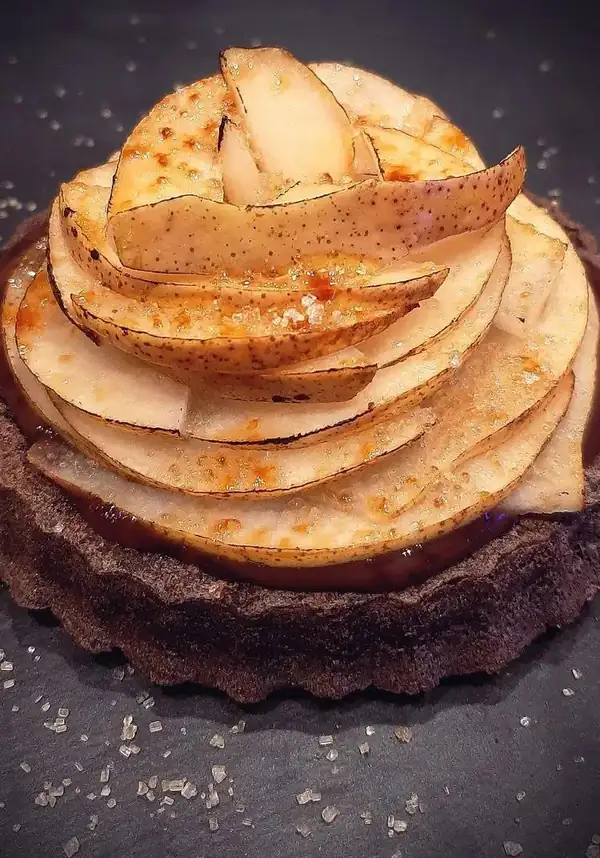Soft Chocolate and Pear Tarts
