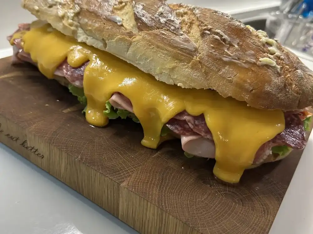Giant Sandwich with Homemade Sauce (with Video)