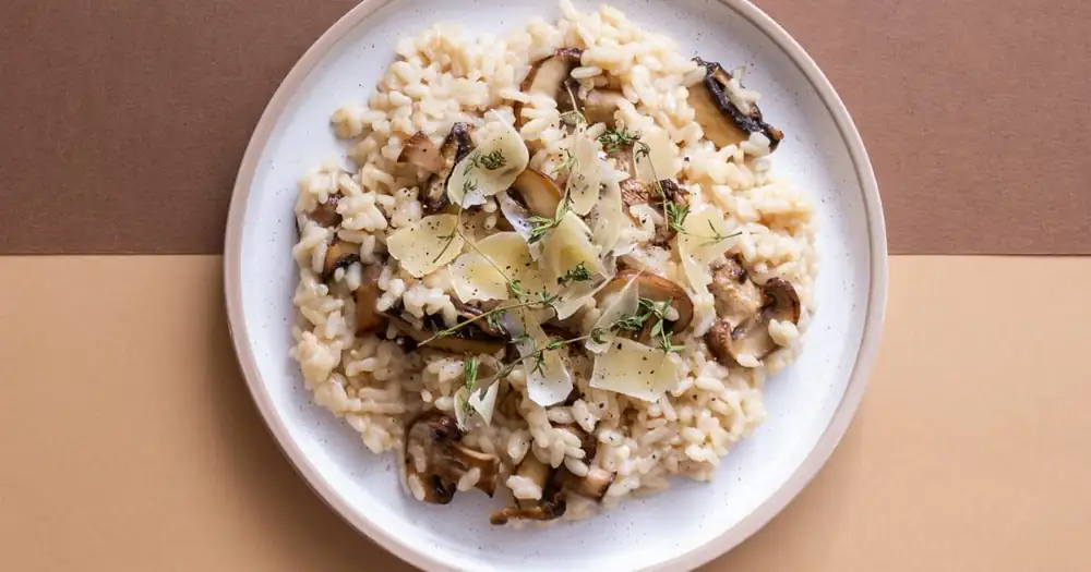 cooking risotto