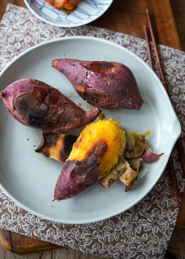 Pan Roasted Korean Sweet Potato