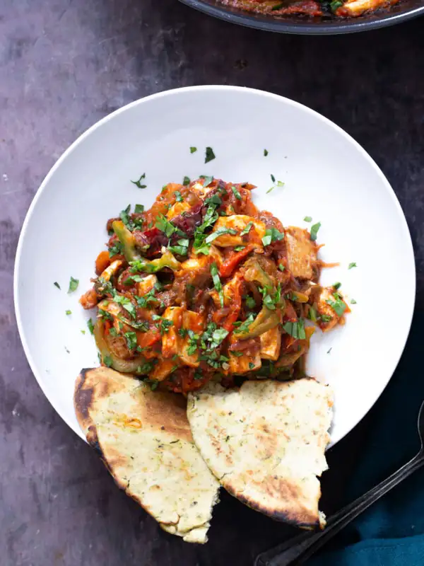 Vegan Indian Tofu Jalfrezi