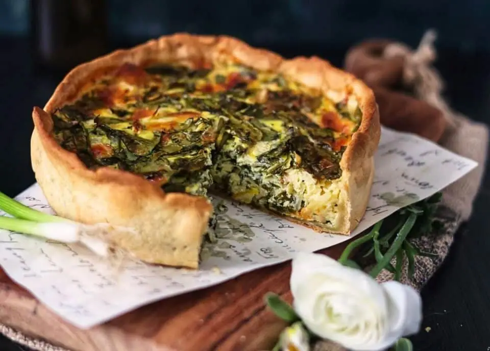 Cheese & Spinach Quiche