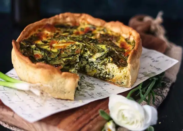 Cheese & Spinach Quiche