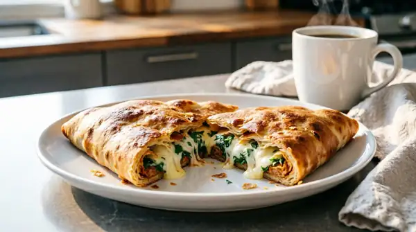 No more boring breakfast sandwiches: a one-minute recipe for “envelopes”