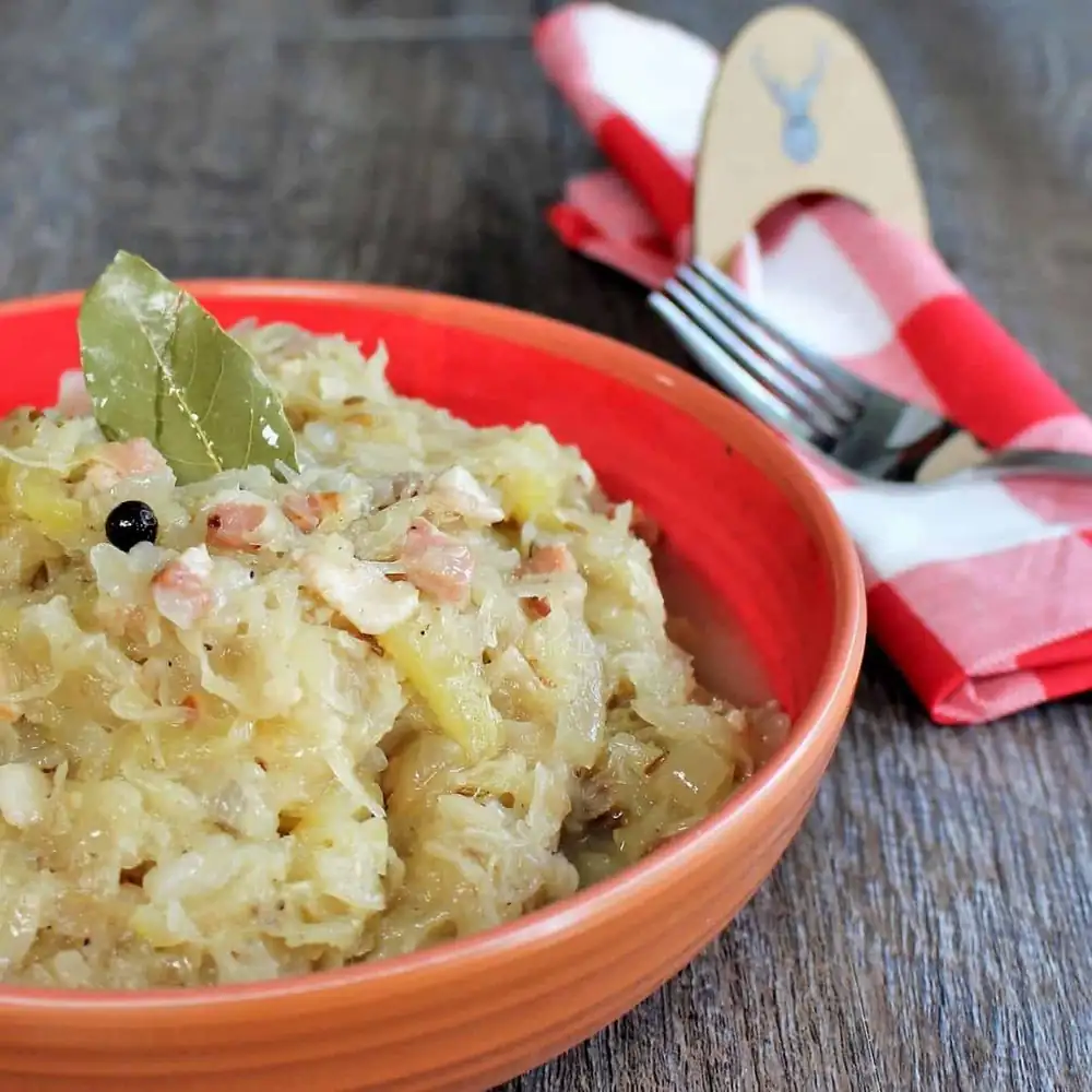German Sauerkraut with Bacon