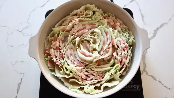 Pork and Napa Cabbage Mille-Feuille Hot Pot Recipe