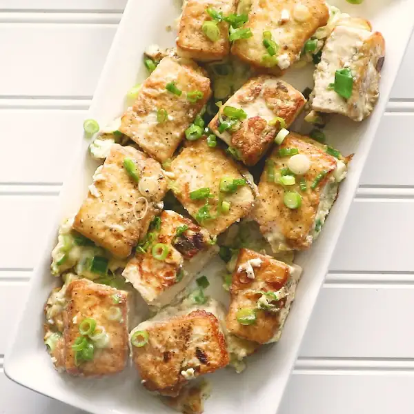 Easy Pan-Fried Tofu & Eggs (Đậu Hũ Trứng Chiên)