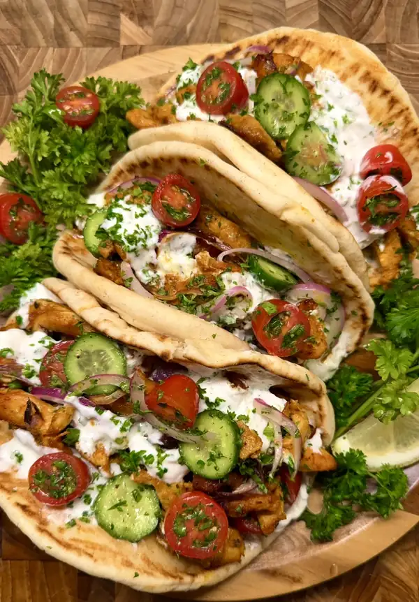 Sheet Pan Chicken Pitas