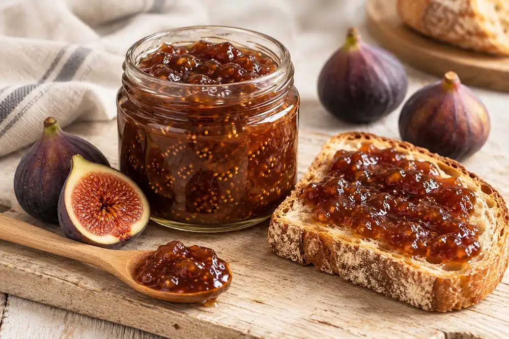Black fig jam WITH and WITHOUT sugar