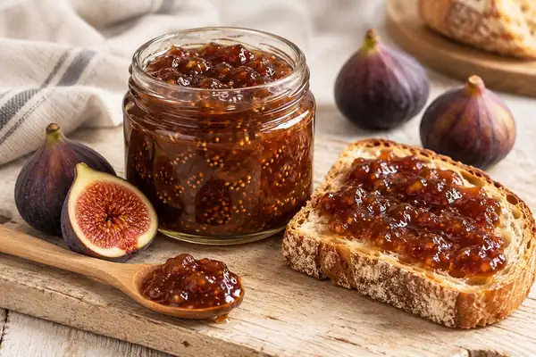 Black fig jam WITH and WITHOUT sugar