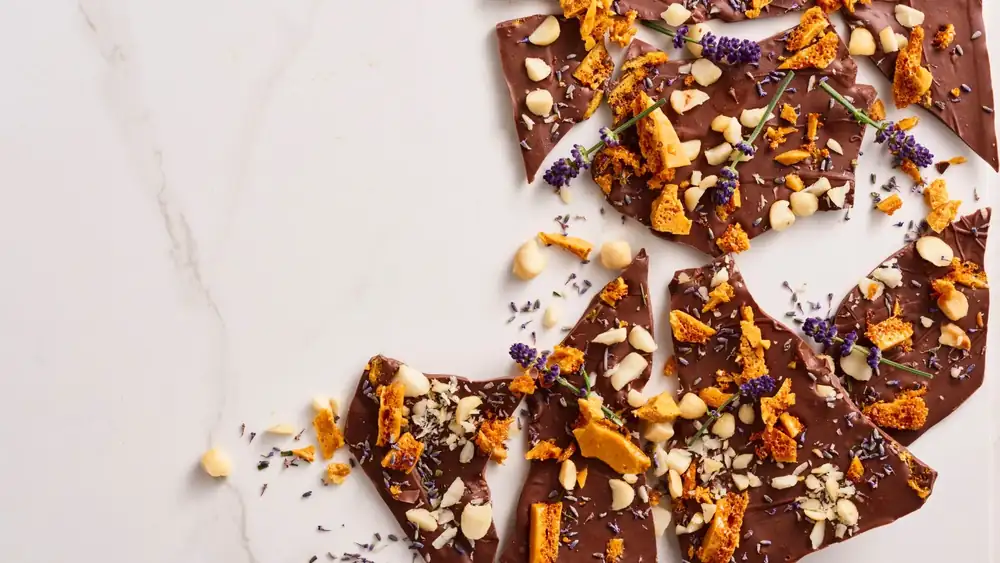 Chocolate con lavanda y panal de miel