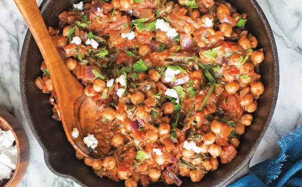 Mediterranean Chickpea Spinach Stew