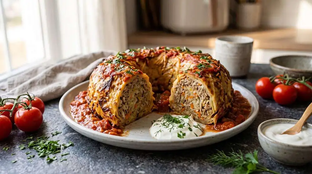 Rollitos de col rellenos y fáciles de preparar en un molde para magdalenas: un plato espectacular que sorprenderá a los invitados