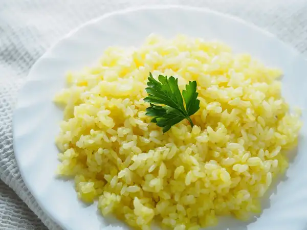 Recipe for rice with lemon and parsley