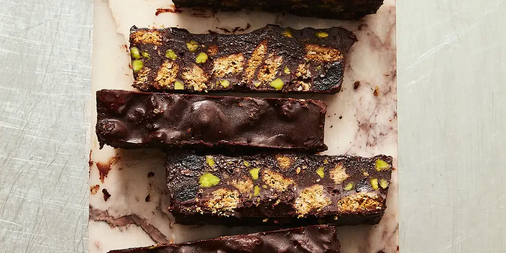 Za’atar And Cherry Chocolate Fridge Cake Bars Recipe