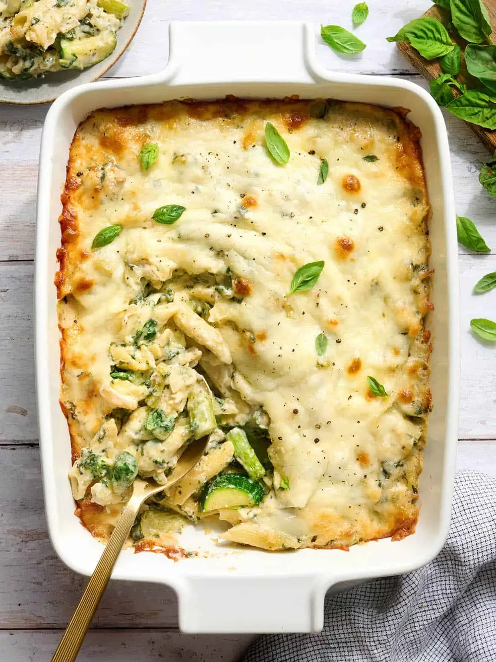 This Spring Veggie Pasta Bake Is Cozy Meets Fresh