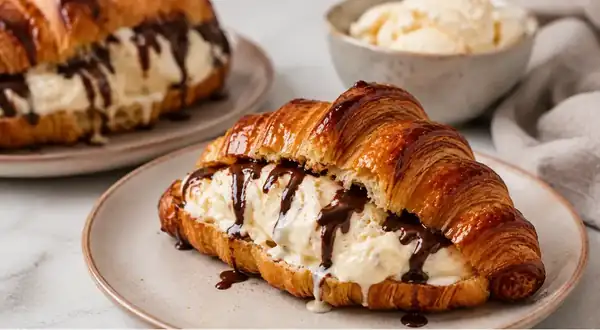 How to make the viral TikTok ice cream-filled croissant in 5 minutes