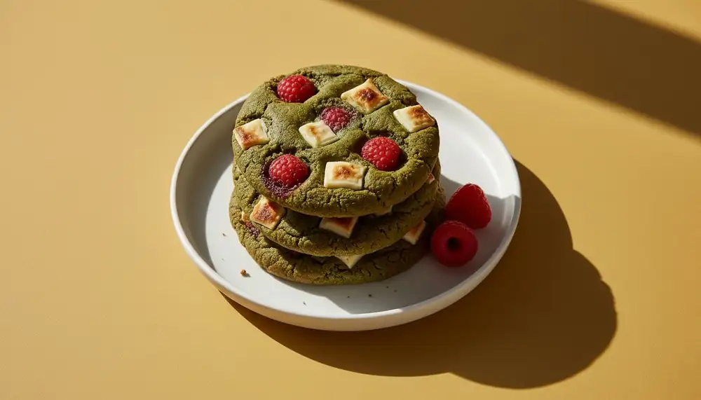 These fruity matcha cookies are quickly devoured