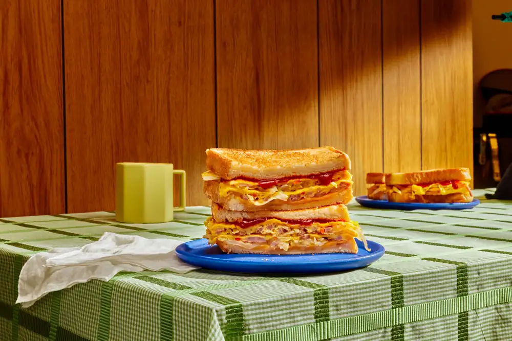 Korean Street Toast Breakfast Sandwich