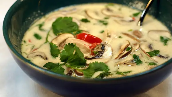 Thai Chicken and Mushroom Soup Recipe