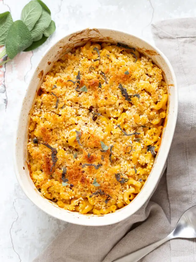 Vegan Pumpkin Mac and Cheese