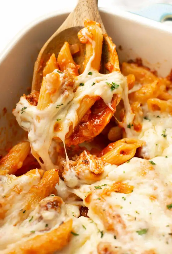 Easy Baked Penne with Sausage